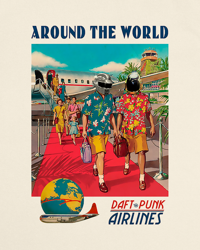 Around the World Airlines Sand Sweatshirt