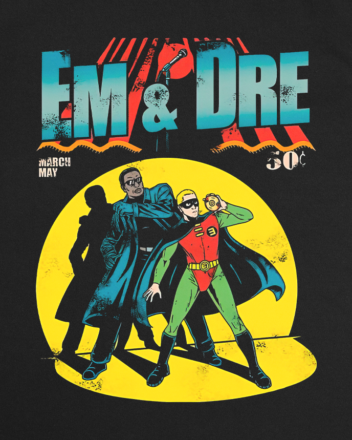 Em & Dre Comic Black Sweatshirt