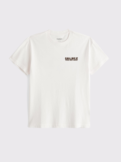 Call Me If You Get Lost White Tee
