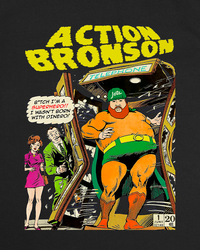 Action Bronson Comic Black Tee