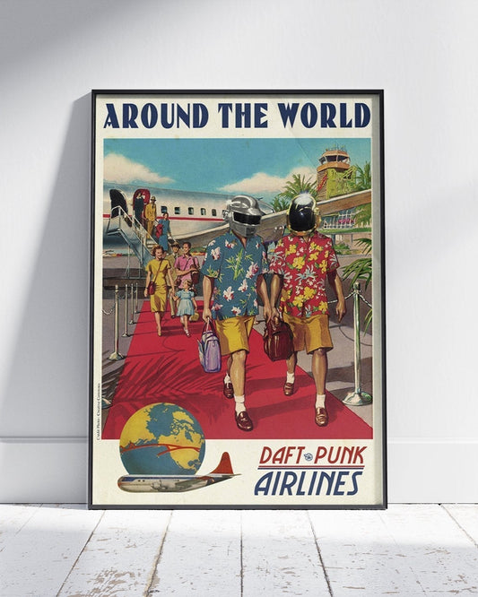 Around The World Vintage Advertising Style Poster - 808's