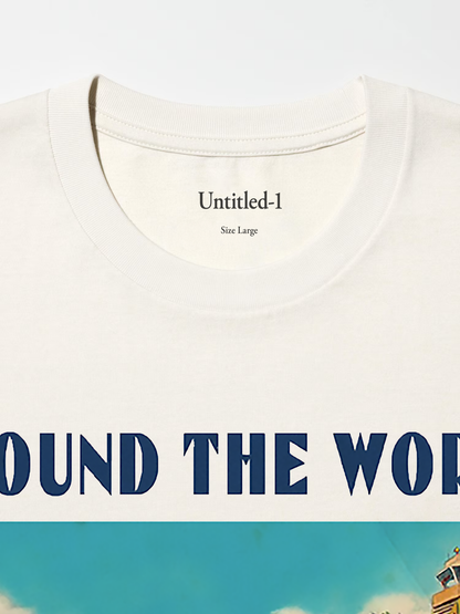 Around the World Airlines Sand Tee