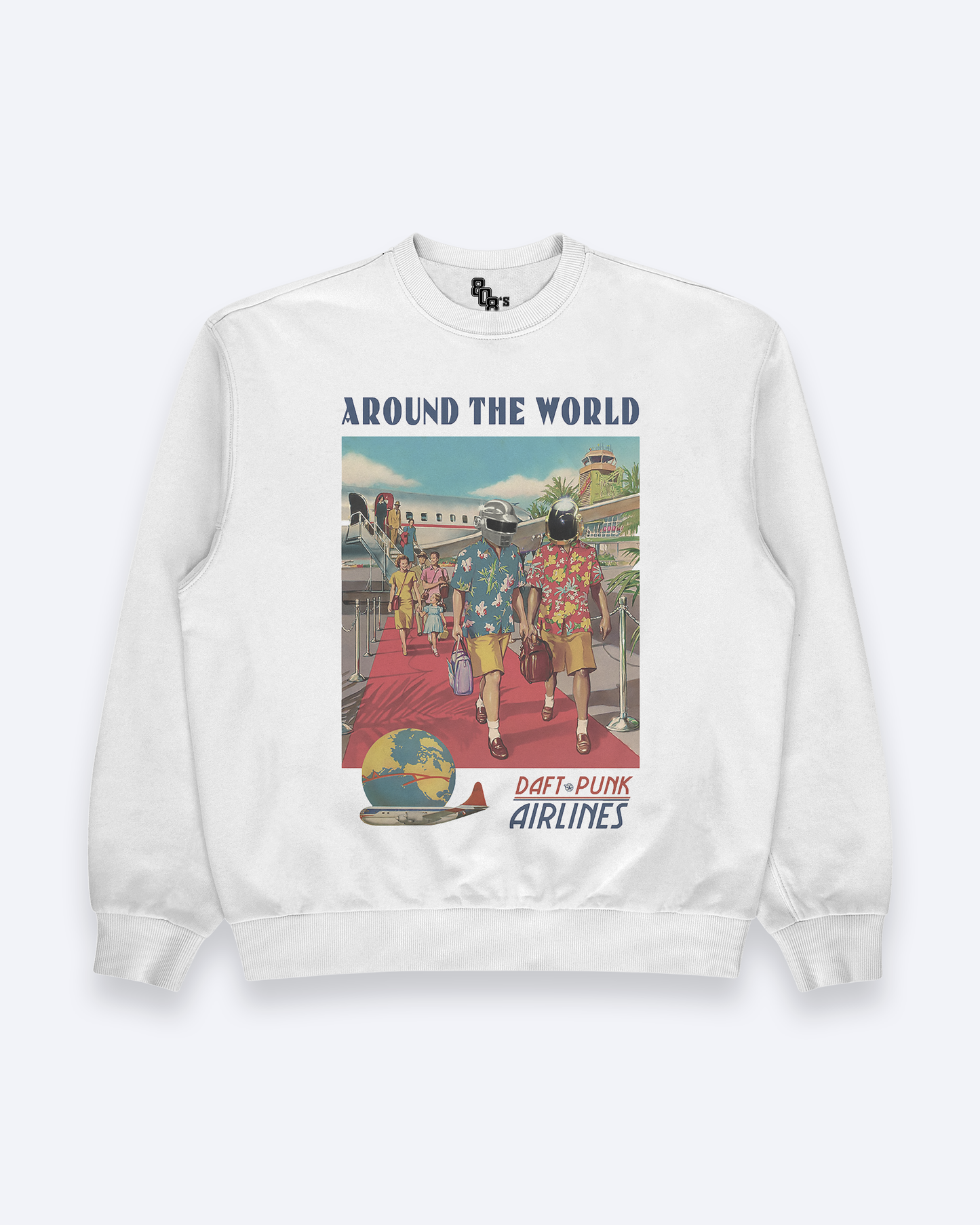 Around the World Airlines White Sweatshirt