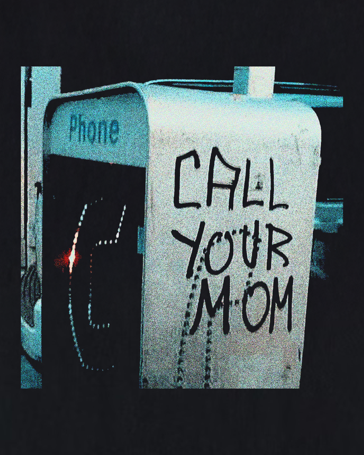Call Your Mom - Black Tee