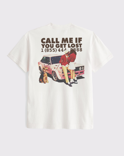 Call Me If You Get Lost White Tee