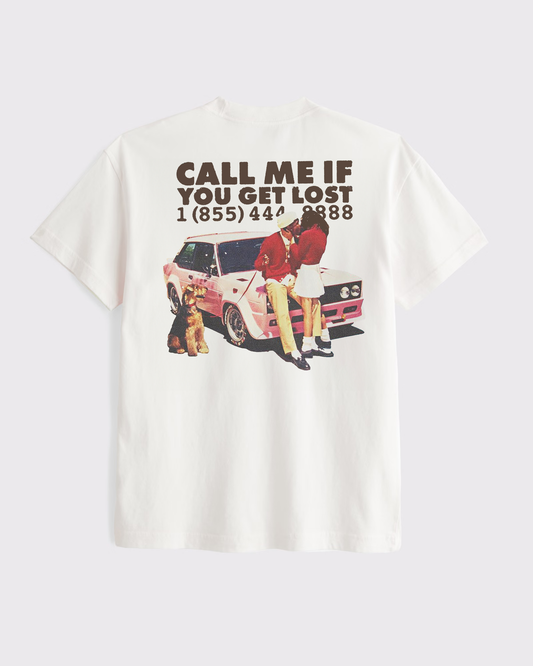 Call Me If You Get Lost White Tee