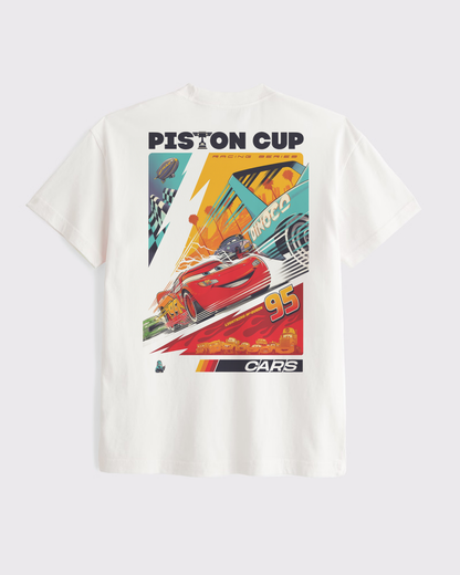 Piston Cup White Tee