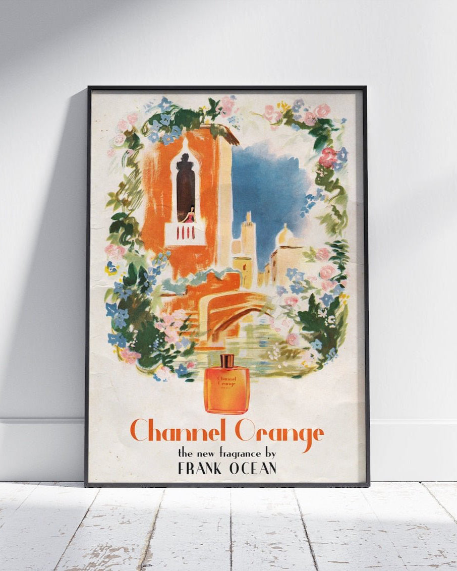 CHANNEL ORANGE VINTAGE STYLE ADVERTISING POSTER - 808's