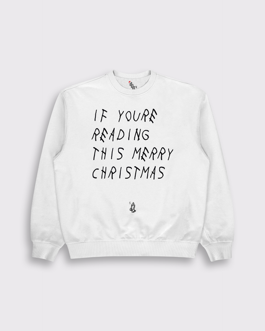 Christmas Drake White Sweatshirt