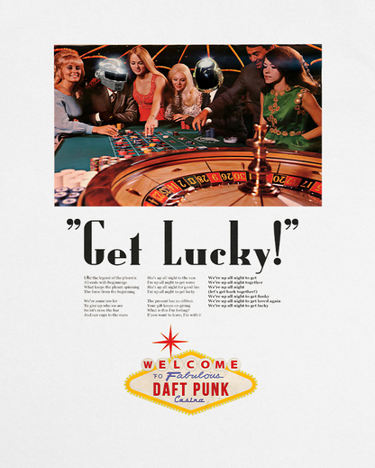 Get Lucky! White Tee