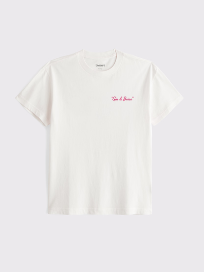 Gin & Juice White Tee