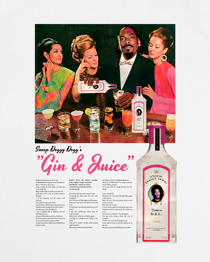 Gin & Juice White Tee