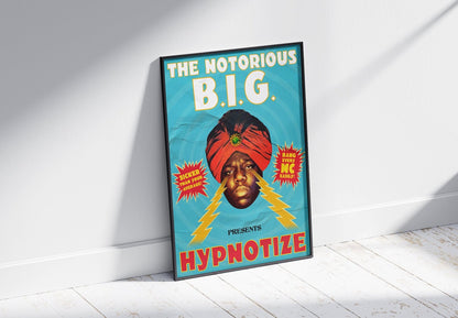 HYPNOTISE BIG INSPIRED GRAPHIC POSTER VINTAGE 90'S COMIC STYLE - 808's