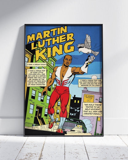 MLK - MARTIN LUTHER KING INSPIRED COMIC STYLE POSTER - 808's