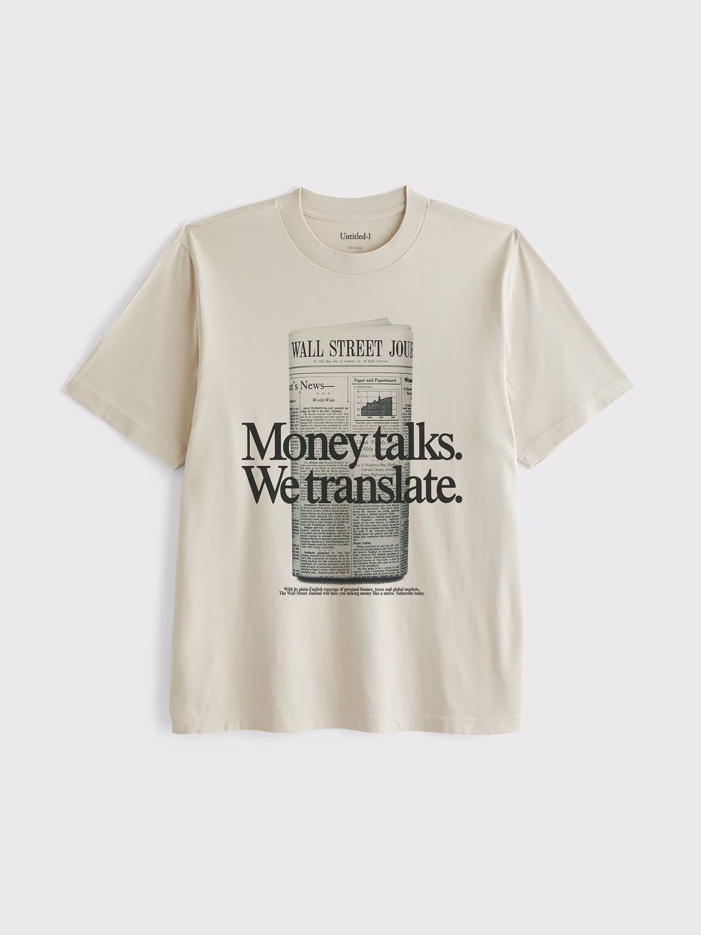 Money Talks Sand Tee