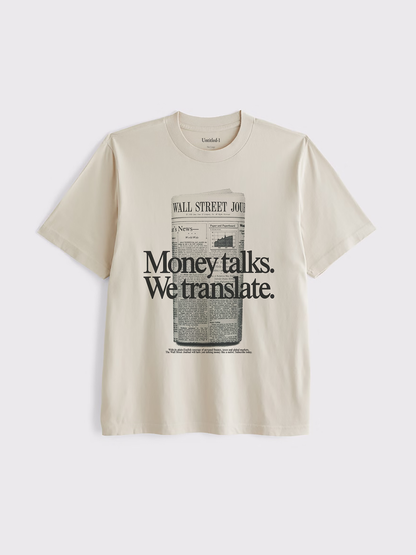 Money Talks Sand Tee
