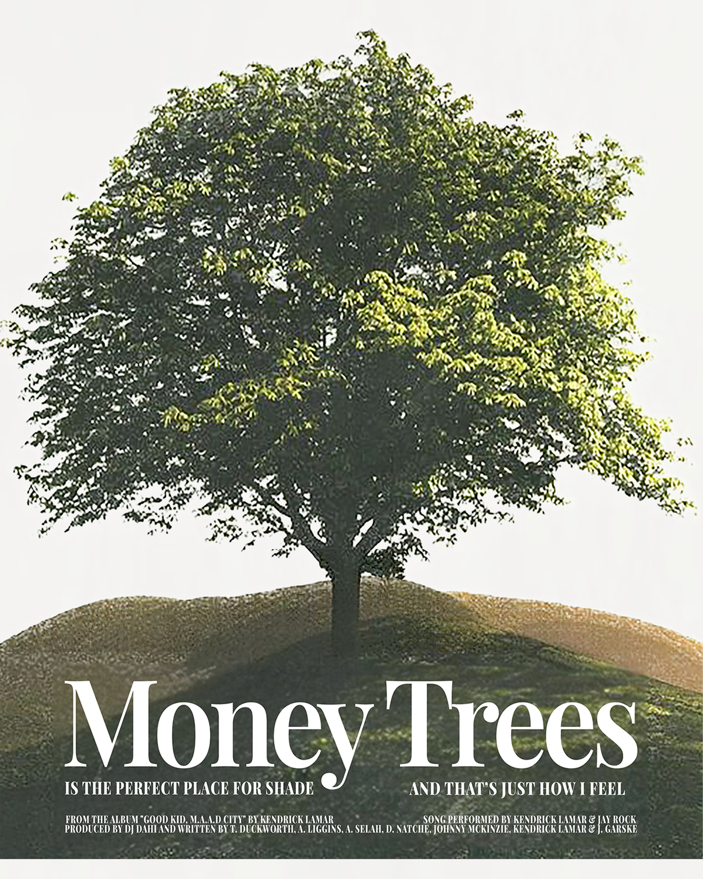 Money Trees Kendrick White Hoodie